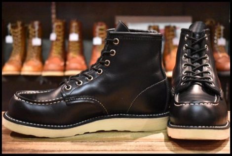 【6.5E 良品 犬タグ復刻 19年】レッドウィング 8179 アイリッシュセッター 黒 ブラッククローム モックトゥ ブーツ redwing HOPESMORE