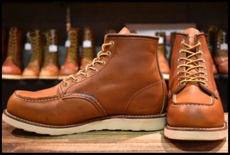 【9.5D 美品 24年】レッドウィング 875 アイリッシュセッター 茶 オロレガシー モックトゥ レースアップ ブーツ redwing HOPESMORE