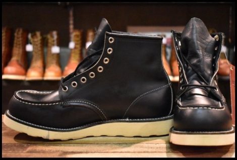 【10D DEAD 羽タグ 99年】レッドウィング 8130 アイリッシュセッター 黒 ブラッククローム モックトゥ 8179 ブーツ redwing HOPESMORE