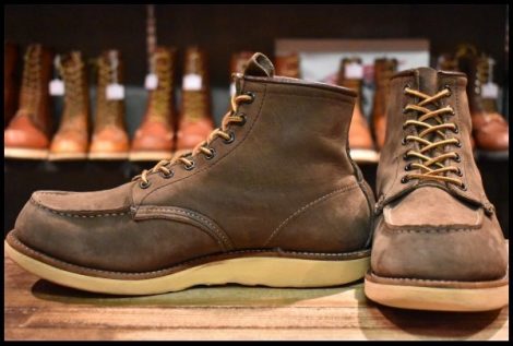 【9EE 中古 サイド羽タグ】レッドウィング 2877 アイリッシュセッター ヌバック 茶 ブラウン 編み上げ ブーツ redwing HOPESMORE