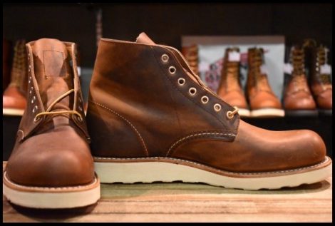 【9.5D 未使用 25年】レッドウィング 9111 アイリッシュセッター 茶 カッパー ラフ＆タフ プレーントゥ ブーツ redwing HOPESMORE