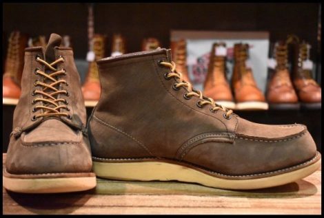 【9EE 中古 サイド羽タグ】レッドウィング 2877 アイリッシュセッター ヌバック 茶 ブラウン 編み上げ ブーツ redwing HOPESMORE