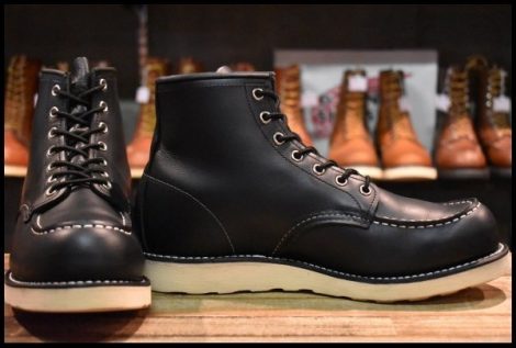 【9D 箱付 美品 犬タグ復刻 19年】レッドウィング 8179 アイリッシュセッター 黒 ブラッククローム 編み上げ ブーツ redwing HOPESMORE