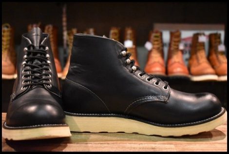 【7.5D 美品 犬タグ】レッドウィング 8165 アイリッシュセッター ブラッククローム プレーントゥ 編み上げ ブーツ redwing HOPESMORE