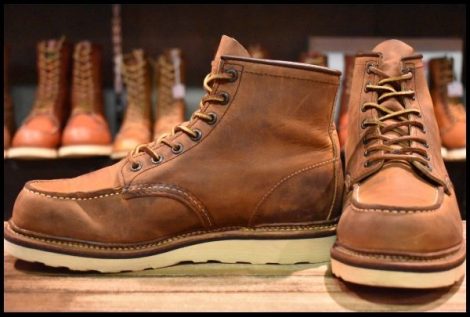 【7.5D 美品 10年】レッドウィング 1907 アイリッシュセッター 茶 カッパー ラフ＆タフ モックトゥ 編み上げ ブーツ redwing HOPESMORE
