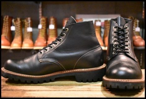 【9E 良品 羽タグ 01年】レッドウィング 8172 アイリッシュセッター ビブラム 黒 ブラッククローム 編み上げ ブーツ redwing HOPESMORE