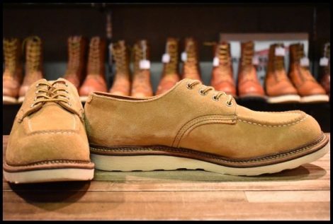 【12D 良品 11年】レッドウィング 8105 スエード オックスフォード メイズ アビレーン ラフアウト モックトゥ ブーツ redwing HOPESMORE