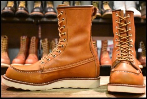 【7.5D 美品 21年】レッドウィング 877 ロング アイリッシュセッター オロレガシー モックトゥ 編み上げ ブーツ redwing HOPESMORE
