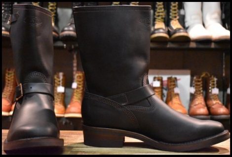 【11.5E 箱付 未使用 17年】WESCO ウエスコ ストックボス ブラック 黒 9インチハイト ビブラム700シングル ブーツ BOSS HOPESMORE