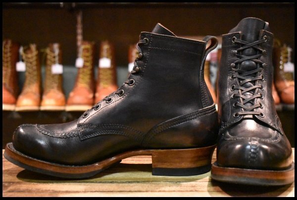 WHITE’S ホワイツブーツ　W100 Y-TIP クロムエクセル黒サイズ8 7.5E 良品】WHITE'S ホワイツ W100 Y-TIP ワイチップ ブラッククロム