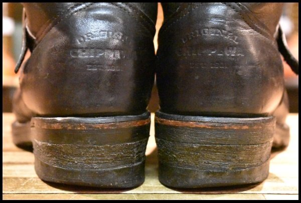 9E 良品 黒タグ】Chippewa チペワ 1901M58 ショートエンジニア