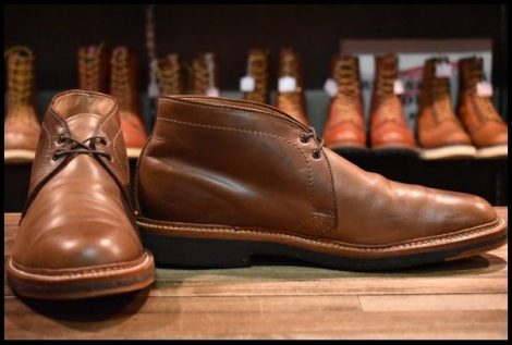 【9.5D 良品 bPr BEAMS別注】ALDEN オールデン チャッカブーツ 13789 ナチュラルクロムエクセル バリーラスト ブーツ HOPESMORE