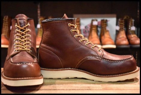 【9.5E 美品 23年】レッドウィング 8138 アイリッシュセッター 茶 ブライアーオイルスリック モックトゥ ブーツ redwing HOPESMORE