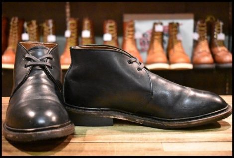 【9D 良品 16年】レッドウィング 9097 キャバリー チャッカ 黒 ブラック フェザーストーン 編み上げ ブーツ redwing HOPESMORE