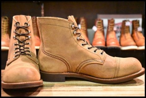 【10D 美品 22年】レッドウィング 8083 アイアンレンジャー 茶 ミュールスキナー ラフアウト キャップトゥ ブーツ redwing HOPESMORE