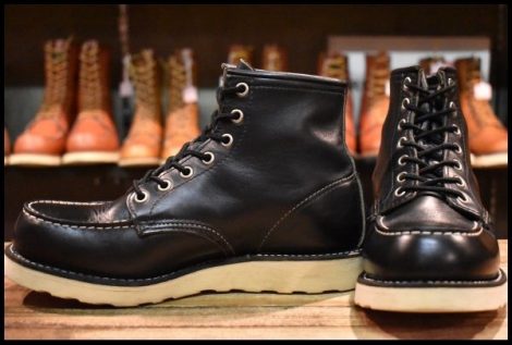 【6.5E 良品 羽タグ 00年】レッドウィング 8179 アイリッシュセッター 黒 ブラッククローム モック 8130 ブーツ redwing HOPESMORE