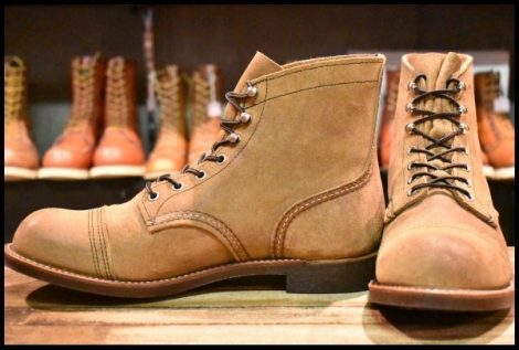 【10D 美品 22年】レッドウィング 8083 アイアンレンジャー 茶 ミュールスキナー ラフアウト キャップトゥ ブーツ redwing HOPESMORE