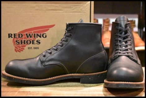 【7.5D 箱付 美品 15年】レッドウィング 9160 ブラックスミス 黒 ブラック プレーントゥ ベックマン ブーツ redwing HOPESMORE