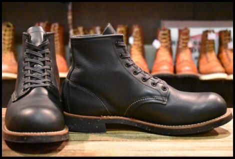 【7.5D 箱付 美品 15年】レッドウィング 9160 ブラックスミス 黒 ブラック プレーントゥ ベックマン ブーツ redwing HOPESMORE