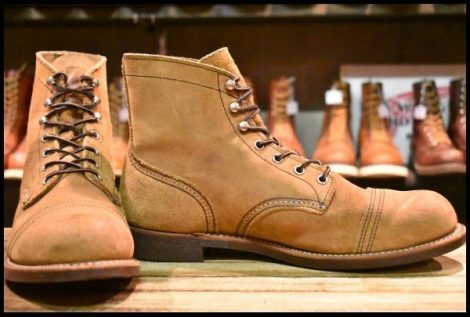 【10D 美品 21年】レッドウィング 8083 アイアンレンジャー 茶 ミュールスキナー ラフアウト キャップトゥ ブーツ redwing HOPESMORE