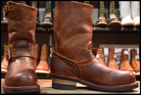 【7D 良品 11年】レッドウィング 2972 エンジニア 茶 カッパー ラフ＆タフ スチールトゥ ブラウン ブーツ redwing HOPESMORE