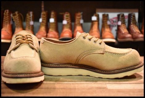 【7D 良品 13年】レッドウィング 8097 スエード オックスフォード ラフアウト モックトゥ 短靴 ブーツ 8105 redwing HOPESMORE