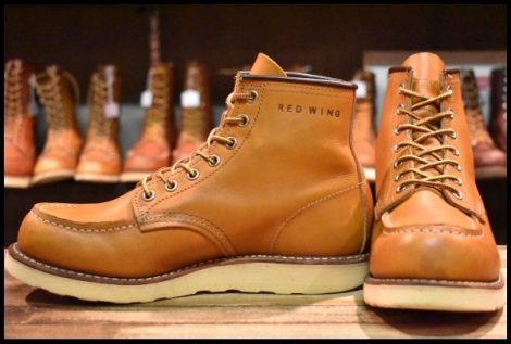 【6.5E 中古 11年】レッドウィング 9875 アイリッシュセッター ゴールドラセット モックトゥ レースアップ ブーツ redwing HOPESMORE