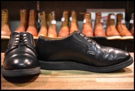 【9D 良品 21年】レッドウィング 101 ポストマン シューズ 黒 ブラック シャパラル ローカット 短靴 編み上げ ブーツ redwing HOPESMORE