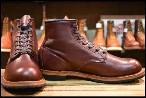 【8.5D 美品 18年】レッドウィング 9411 ベックマン ブラックチェリー フェザーストーン プレーントゥ 9011 ブーツ redwing HOPESMORE