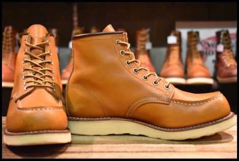 【6.5E 中古 11年】レッドウィング 9875 アイリッシュセッター ゴールドラセット モックトゥ レースアップ ブーツ redwing HOPESMORE