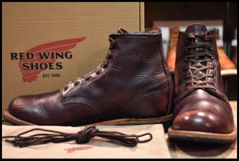 【8.5D 箱付 良品 24年】レッドウィング 9419 ベックマン ブラックチェリー エクスカリバー プレーントゥ ブーツ redwing HOPESMORE