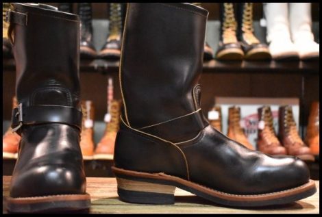 【7.5D 良品 14年】レッドウィング 9268 エンジニア 黒 ブラック クローンダイク スチールトゥ ブーツ redwing HOPESMORE