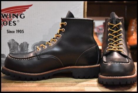 【7.5E 箱付 美品 06年】レッドウィング 8176 ビブラム アイリッシュセッター 黒 ブラッククローム モックトゥ ブーツ redwing HOPESMORE