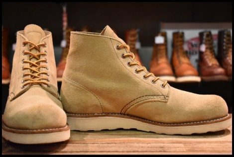 【8E 良品 犬タグ復刻 18年】レッドウィング 8167 スエード アイリッシュセッター プレーントゥ 編み上げ ブーツ redwing HOPESMORE