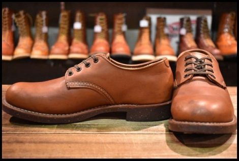 【7D 良品 14年】レッドウィング 8052 オックスフォード ブリックセトラー 短靴 ローカット 編み上げ ブーツ redwing HOPESMORE