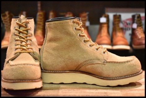 【4E 良品 羽タグ 97年】レッドウィング 8173 スエード アイリッシュセッター タンラフアウト レースアップ ブーツ redwing HOPESMORE