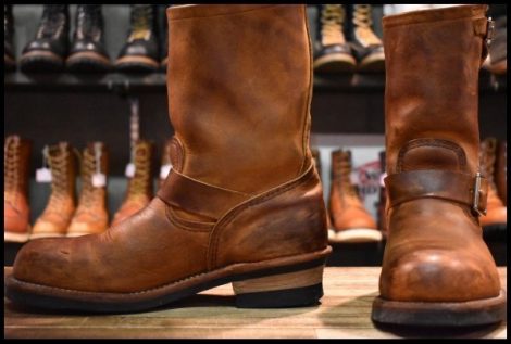 【8D 良品 11年】レッドウィング 2972 エンジニア 茶 カッパー ラフ＆タフ スチールトゥ ブラウン ブーツ redwing HOPESMORE