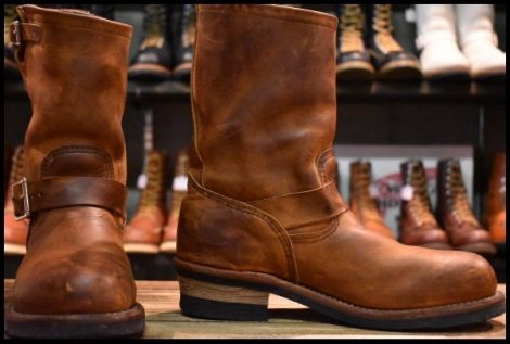 【8D 良品 11年】レッドウィング 2972 エンジニア 茶 カッパー ラフ＆タフ スチールトゥ ブラウン ブーツ redwing HOPESMORE