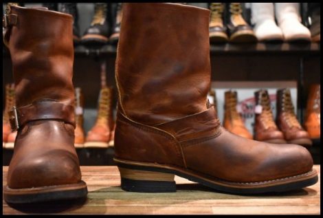 【8.5D 良品 08年】レッドウィング 2972 エンジニア 茶 カッパー ラフ＆タフ スチールトゥ ブラウン ブーツ redwing HOPESMORE