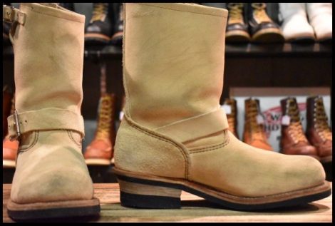 【7.5D 良品 08年】レッドウィング 8268 スエード エンジニア ホーソーンアビレーンラフアウト スチールトゥ ブーツ redwing HOPESMORE