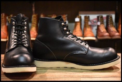 【9.5D 箱付 良品 犬タグ復刻 21年】レッドウィング 8165 アイリッシュセッター 黒 ブラッククローム ブーツ redwing HOPESMORE