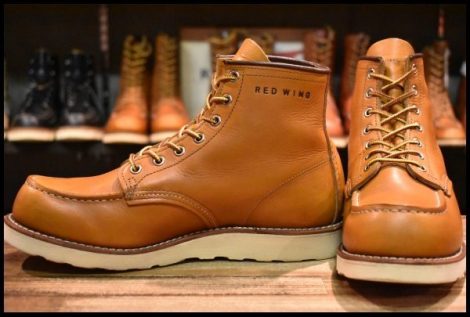 【8E 良品 11年】レッドウィング 9875 アイリッシュセッター ゴールドラセット モックトゥ レースアップ ブーツ redwing HOPESMORE