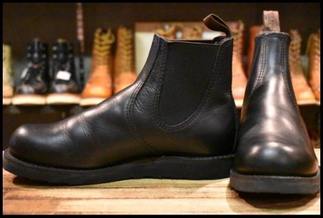 【8.5D 美品 23年】レッドウィング 3194 クラシックチェルシー サイドゴア ブラック ハーネス 黒 ブーツ redwing HOPESMORE