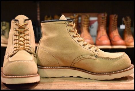【7.5E 良品 16年】レッドウィング 8173 スエード アイリッシュセッター ホーソーン ラフアウト モックトゥ ブーツ redwing HOPESMORE