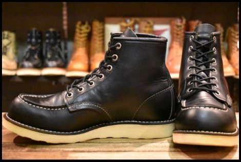 【7.5D 良品 11年】レッドウィング 8130 アイリッシュセッター 黒 ブラッククローム モックトゥ 8179 編み上げ ブーツ redwing HOPESMORE