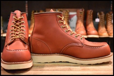【7.5E 美品 犬タグ復刻 19年】レッドウィング 8875 アイリッシュセッター 赤茶 オロラセット モックトゥ ブーツ redwing HOPESMORE