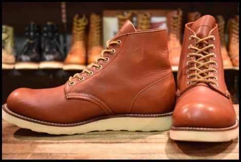 【8D 良品 16年】レッドウィング 8166 アイリッシュセッター 赤茶 オロラセット プレーントゥ 編み上げ ブーツ redwing HOPESMORE