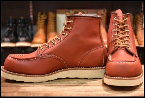 【7.5E 美品 犬タグ復刻 19年】レッドウィング 8875 アイリッシュセッター 赤茶 オロラセット モックトゥ ブーツ redwing HOPESMORE