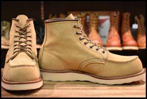 【8D 美品 23年】レッドウィング 8833 スエード アイリッシュセッター ホーソーン ラフアウト モック ブーツ redwing HOPESMORE