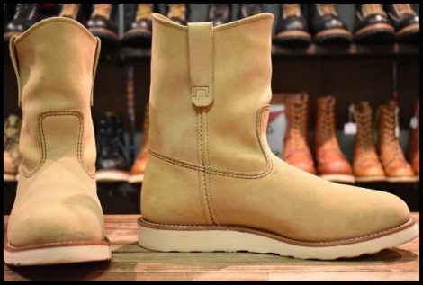 【10E 箱付 美品 25年】レッドウィング 8168 スエード ペコス ホーソーン アビレーン ラフアウト ブーツ redwing pecos HOPESMORE